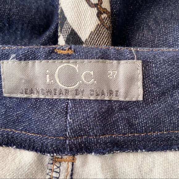 π ICC JEANSWEAR BY CLAIRE PLAID DENIM TWO TONED JEANS! - Picture 5 of 8